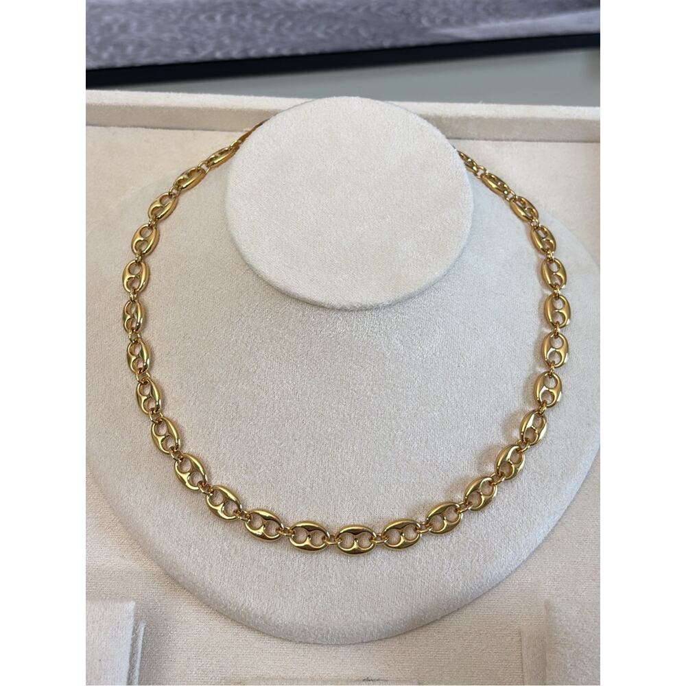 D’Orlan Gold Link Chain Necklace for Women - Classic Oval Links